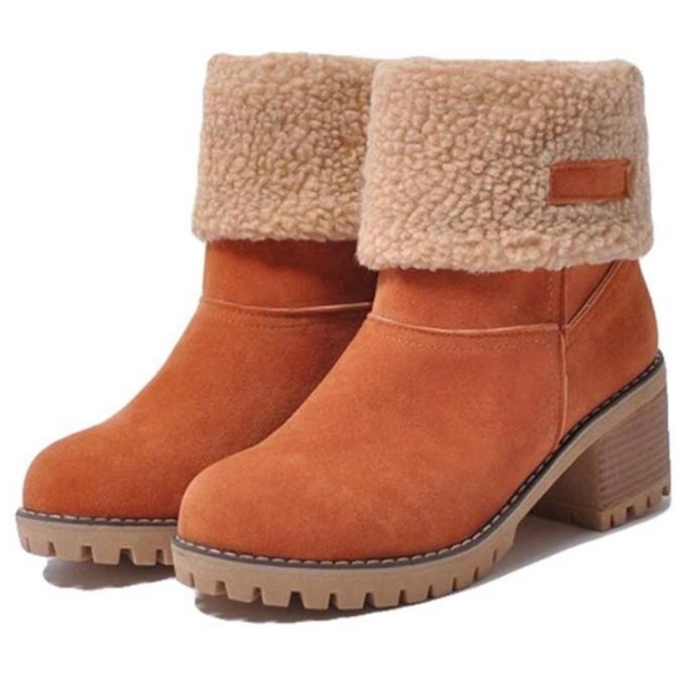 Orange Snow Boots
